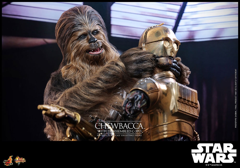 【ムービー・マスターピース】「スター・ウォーズ エピソード5／帝国の逆襲」1/6スケールフィギュア チューバッカ＆C-3PO（分解）