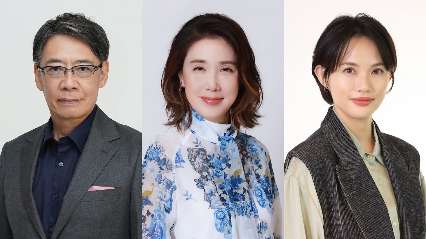 左から生瀬勝久、筒井真理子、臼田あさ美。