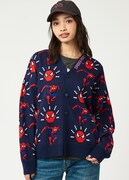 ウォッシャブルジャカードカーディガン（7900円）