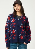 ウォッシャブルジャカードカーディガン（7900円）