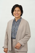 ドラマ「オクラ~迷宮入り事件捜査~」より、牧原祈里役の青木さやか。