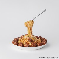 「ミートボールスパゲッティ」を再現した食品サンプル