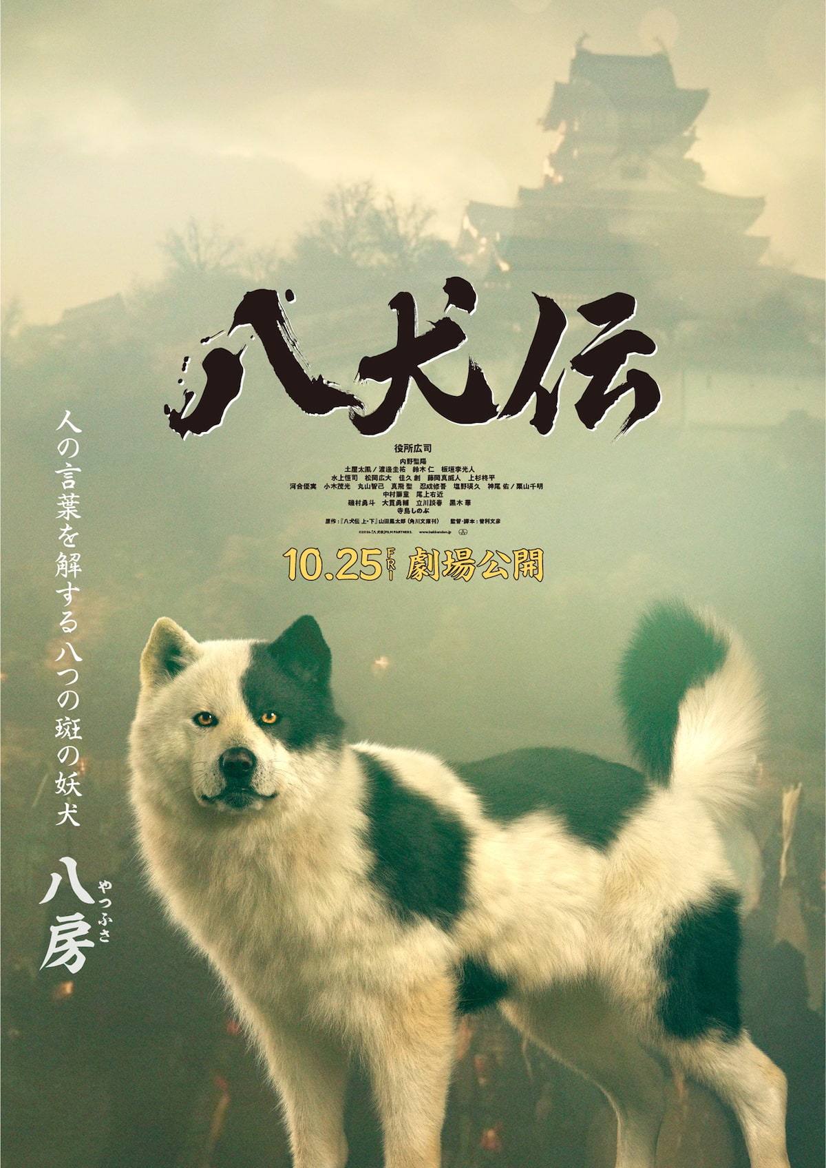 映画 八犬伝 非売品 エキストラ記念手拭い 粗