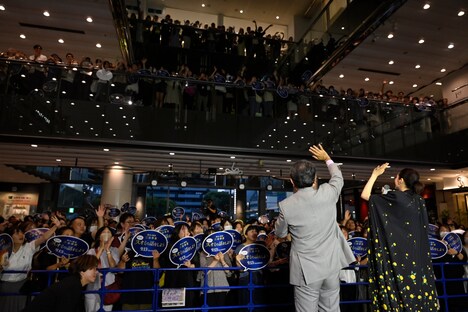 三谷幸喜、長澤まさみが登壇した公開直前イベント「福岡でスオミの話をしよう!!」の様子