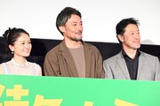左から沙倉ゆうの、山口馬木也、冨家ノリマサ