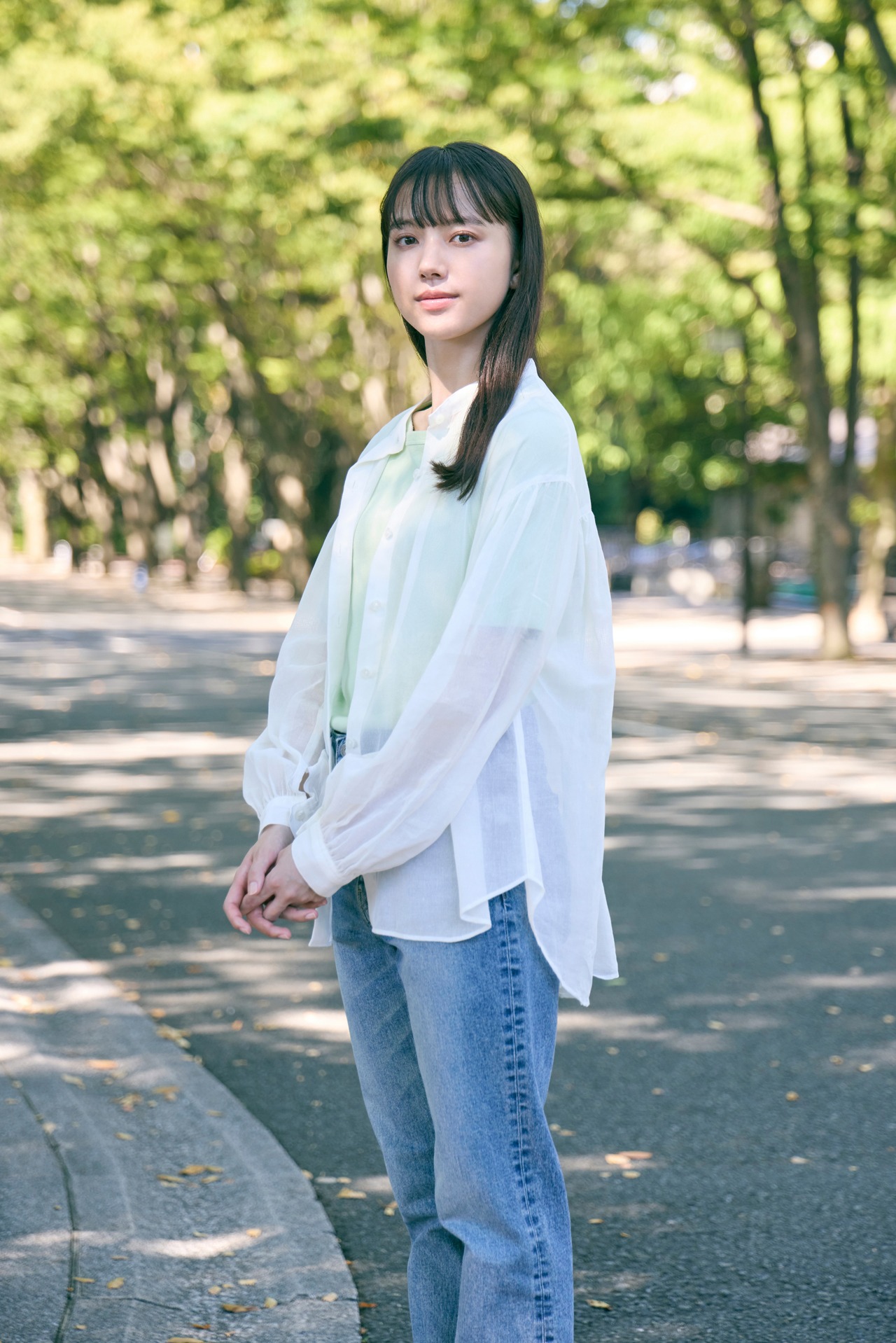 ドラマ「マイダイアリー」より、恩村優希役の清原果耶。
