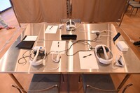 「上田慎一郎監督の3人のサイコメトラー‐誘拐事件を解決せよ‐」体験ブースの様子