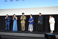 映画「ぼくが生きてる、ふたつの世界」公開記念舞台挨拶の様子