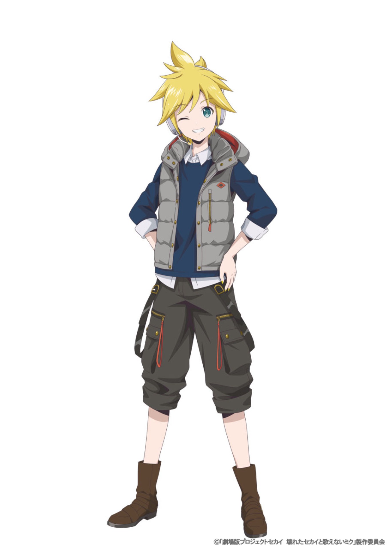 「劇場版プロジェクトセカイ 壊れたセカイと歌えないミク」キャラクタービジュアル（鏡音レン：ストリートのセカイのレン）
