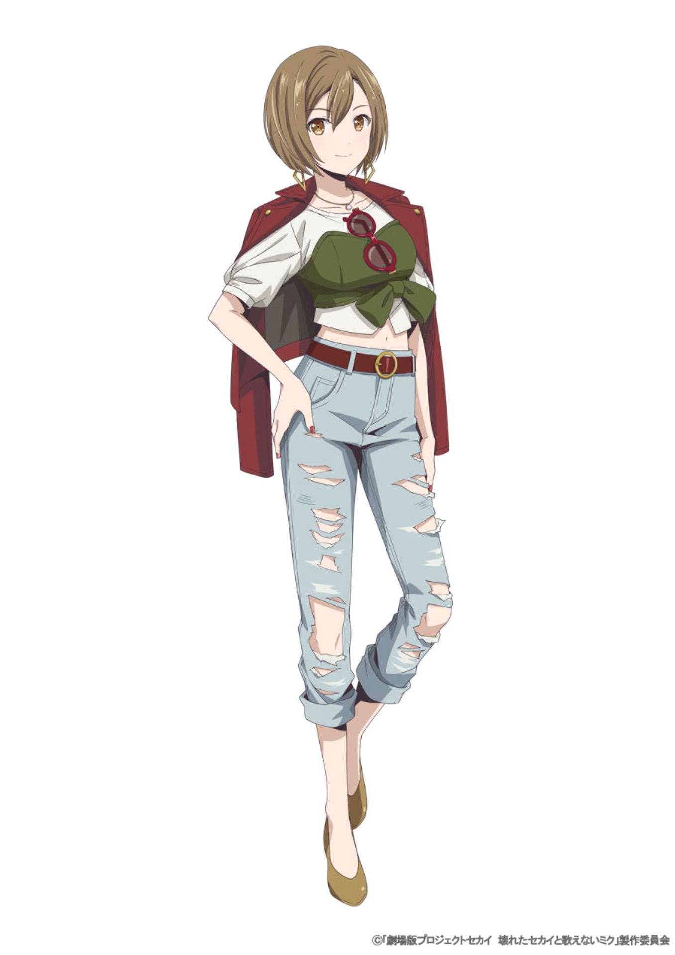 「劇場版プロジェクトセカイ 壊れたセカイと歌えないミク」キャラクタービジュアル（MEIKO：ストリートのセカイのMEIKO）