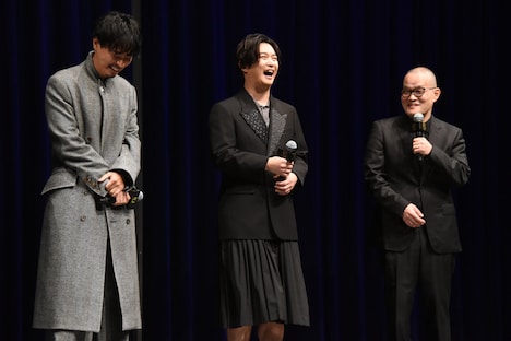 左から成田凌、千葉雄大、中田秀夫