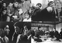 上段左から「悪魔の手毬唄」「ジャコ萬と鉄」場面写真。下段左から「狼と豚と人間」「山口組三代目」場面写真