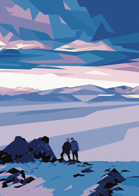 「二つの季節しかない村」中辻作太朗によるイラスト