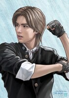 桂正和による広野健太役・藤岡真威人のイラスト