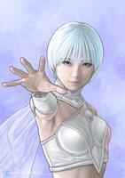 桂正和によるアオイ役・加藤小夏のイラスト