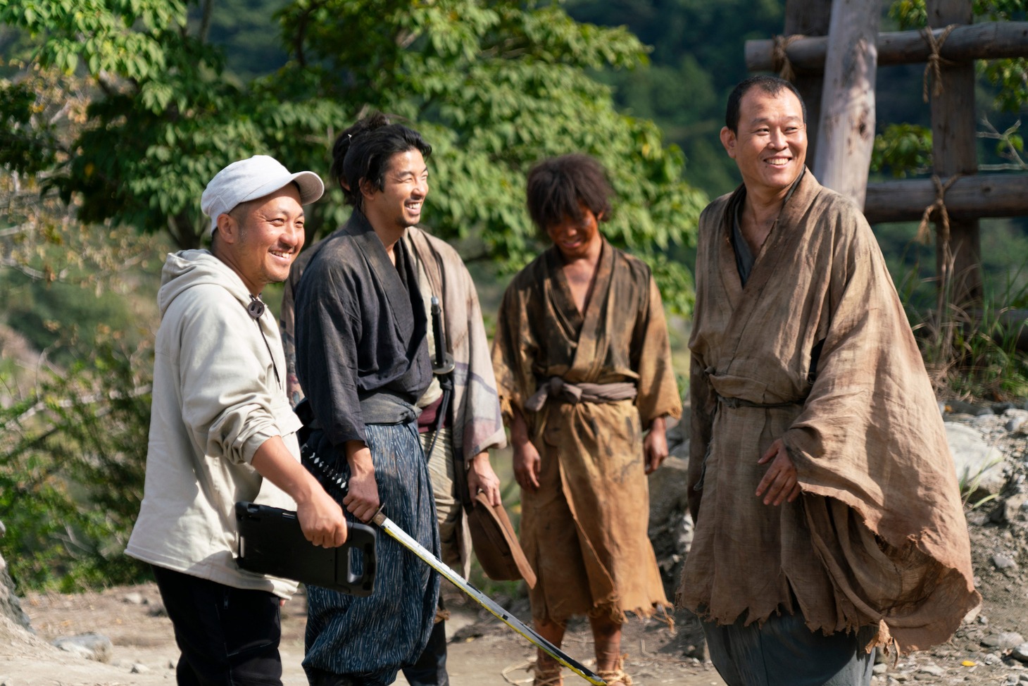 映画「十一人の賊軍」メイキング写真