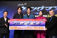 左から坂本浩一、宮野真守、藤岡真威人、加藤小夏、桂正和