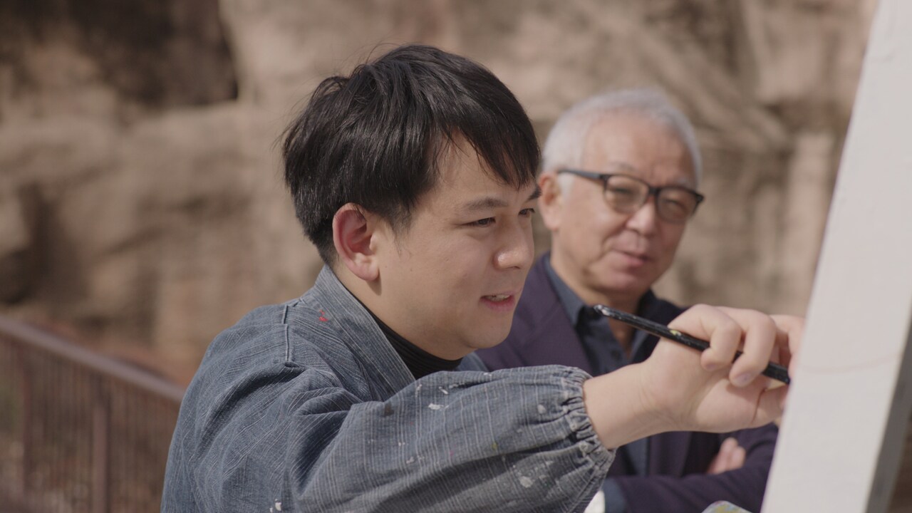 「新居浜ひかり物語 青いライオン」画家・石村嘉成が語る「生きる希望や未来を大切に」