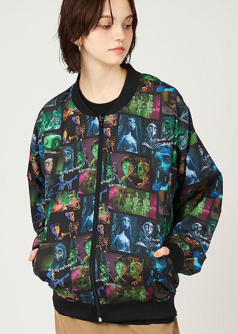 「ティム・バートンのコープスブライド」リバーシブルブルゾンの着用イメージ