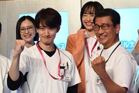 ドラマ「ザ・トラベルナース」制作発表記者会見の様子