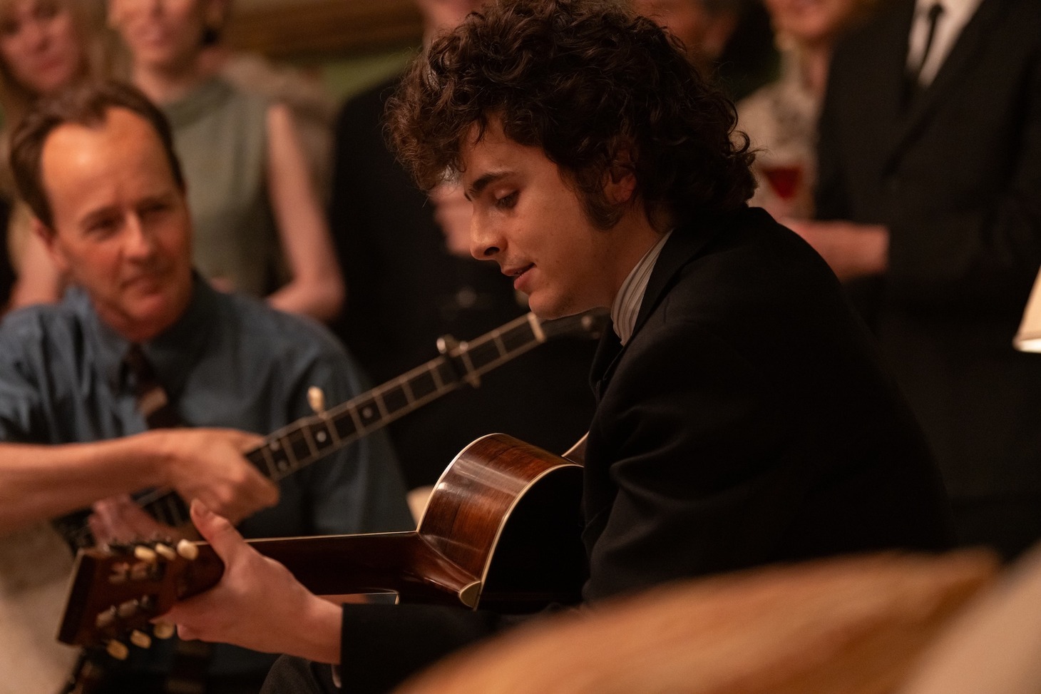 「名もなき者/A COMPLETE UNKNOWN」より、ティモシー・シャラメ ©2025 Searchlight Pictures.