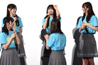 クマのポーズをする宮地すみれ（中央奥）