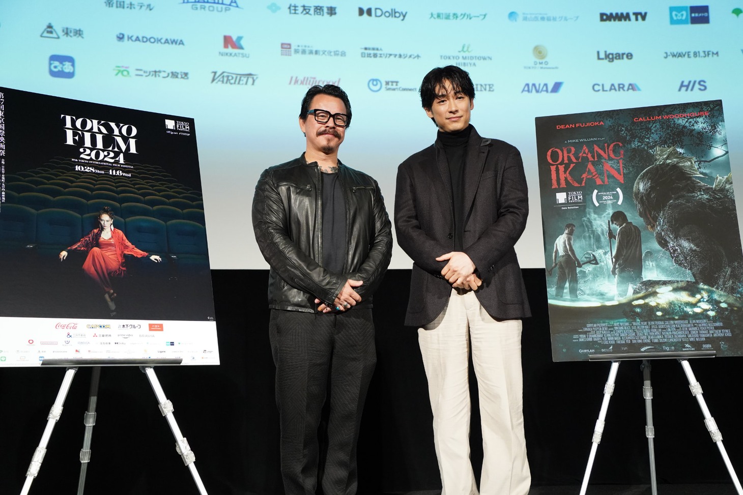 左からマイク・ウィルアン、ディーン・フジオカ