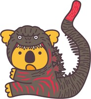 ゴジラ（2016年）に変身したコアラ