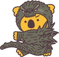 ゴジラ（2023年）に変身したコアラ