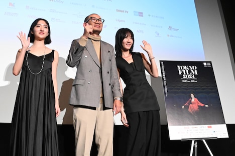 左からナタリー・スー（許恩怡）、チャン・ジーアン（張吉安）、フィッシュ・リウ（廖子妤）