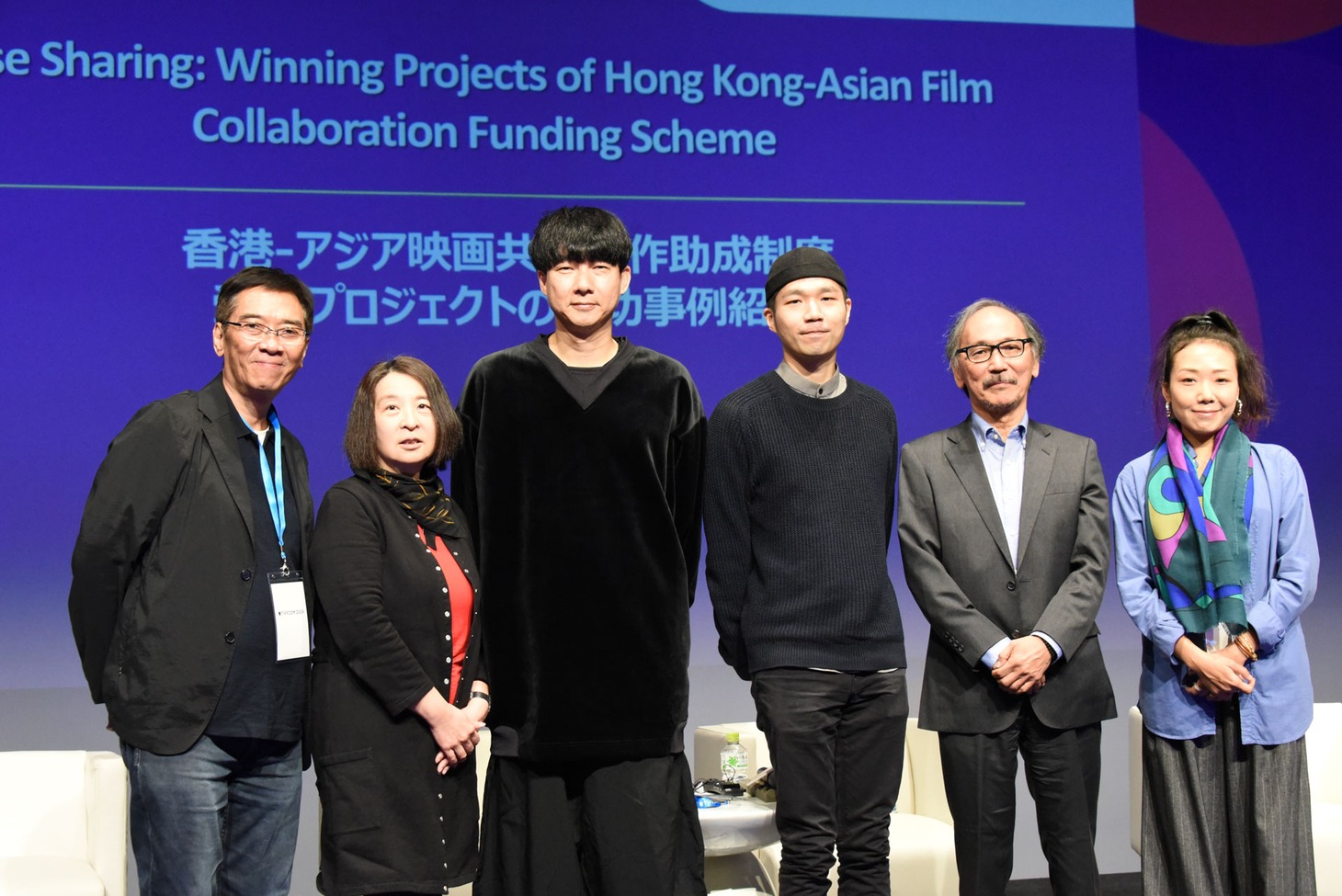 左からスタンリー・クワン、モデレーターのマギー・リー、松永大司、ジュン・リー、古賀俊輔、ヴィンシー・チュク