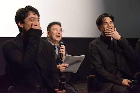 エピソードトークで笑い合うテレンス・ラウ（左）とフィリップ・ン（右）