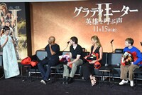 「グラディエーターII 英雄を呼ぶ声」記者会見の様子