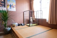 金星シネマの一角にちょこんと座る金星くん