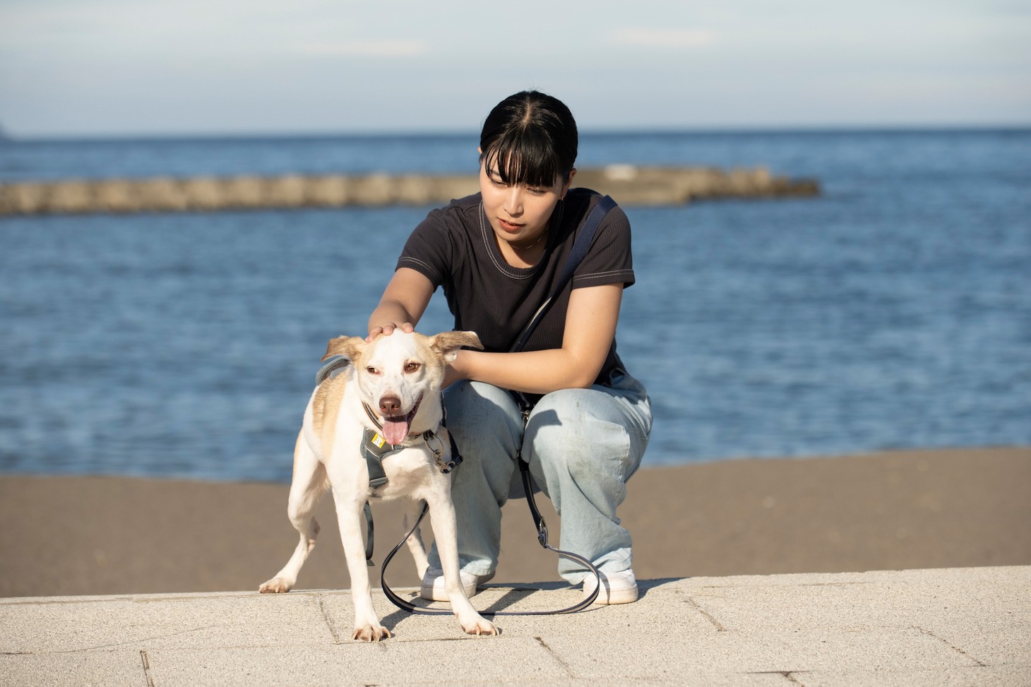 梅澤舞佳と愛犬・金星くん
