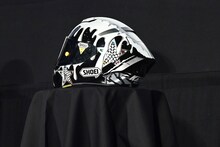 森且行が持参したヘルメット