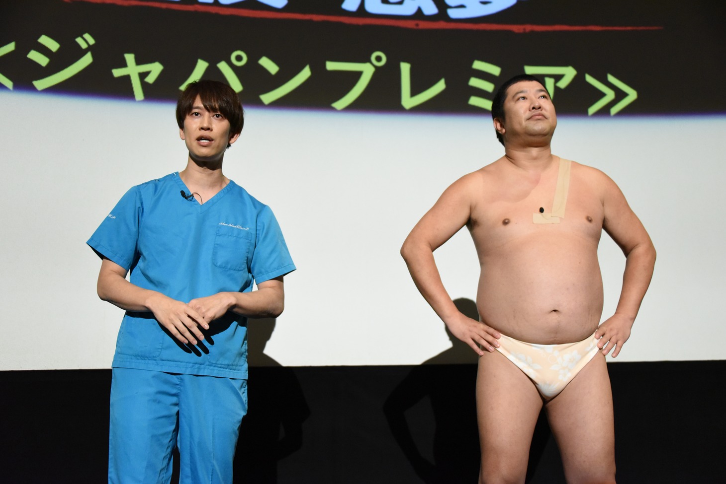 左からしゅんP、とにかく明るい安村