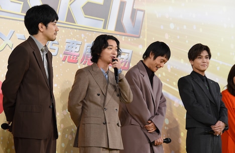 左から松山ケンイチ、染谷将太、窪田正孝、岩田剛典