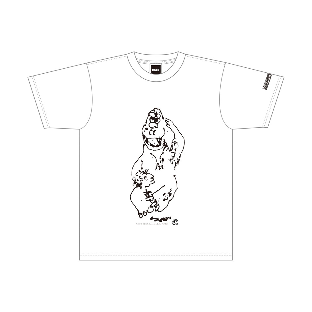 「GODZILLA THE ART by PARCO vol. 4 curated by NANZUKA」で販売されるグッズ（Tシャツ）