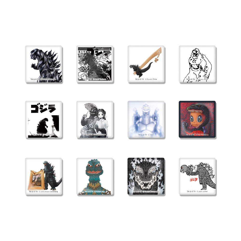 「GODZILLA THE ART by PARCO vol. 4 curated by NANZUKA」で販売されるグッズ（マグネット）