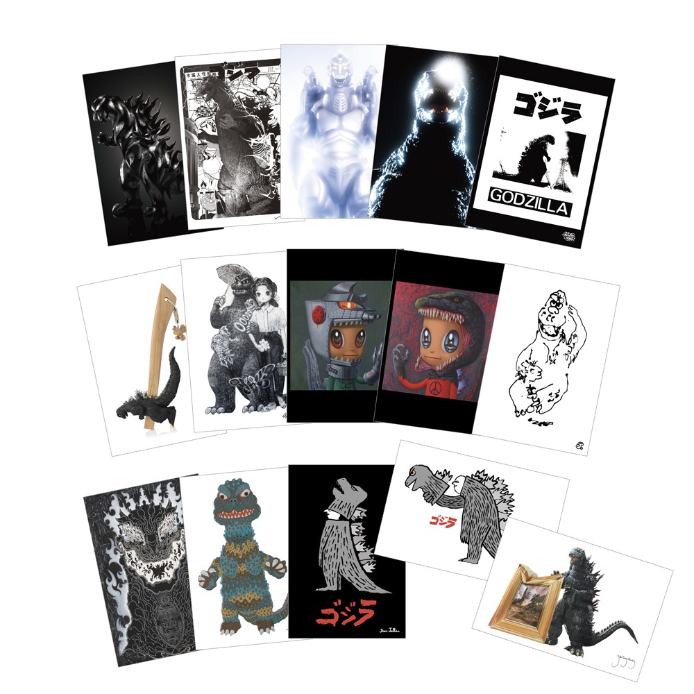「GODZILLA THE ART by PARCO vol. 4 curated by NANZUKA」で販売されるグッズ（ポストカード）