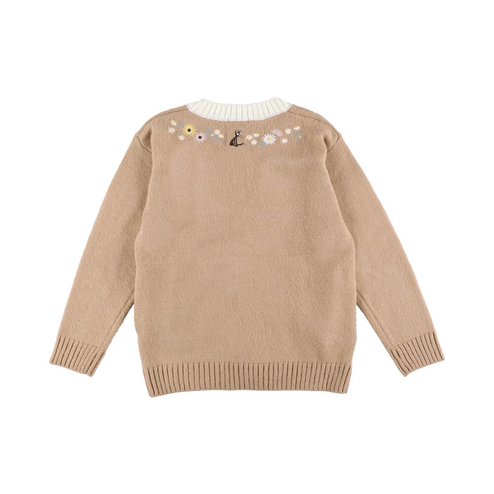 Donguri Closet限定 耳をすませば フラワー刺繍カーディガン」の