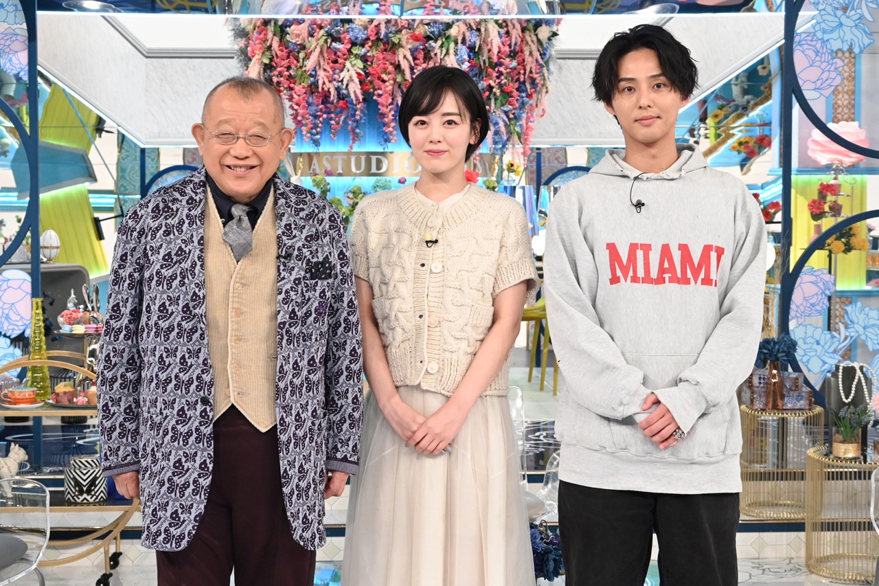 「A-Studio+」12月6日放送回より、左から笑福亭鶴瓶、伊原六花、藤ヶ谷太輔