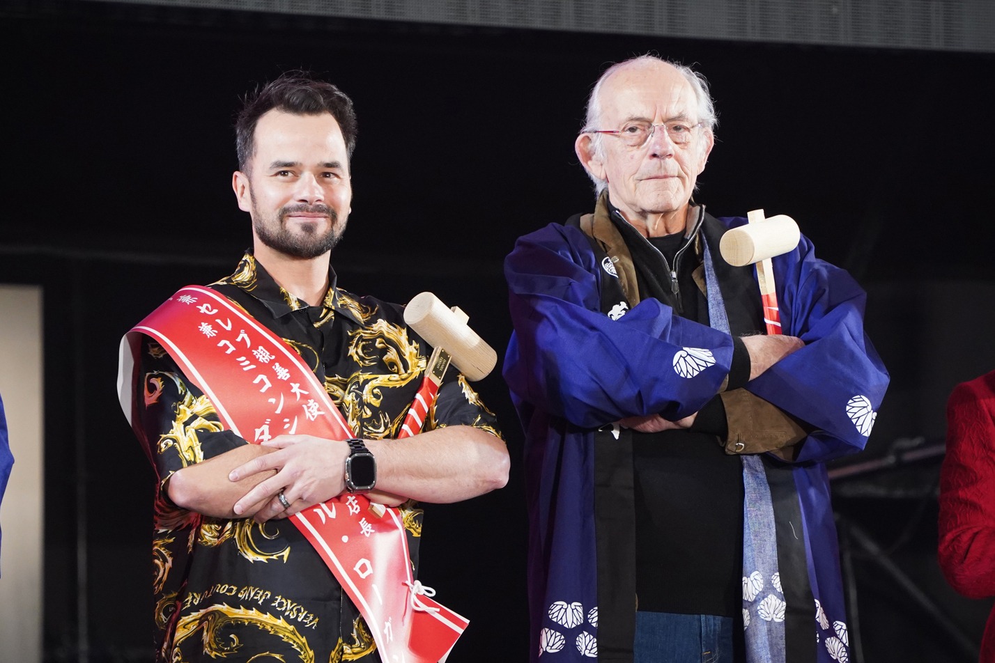 左からダニエル・ローガン、クリストファー・ロイド