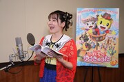 「映画しまじろう『しまじろうと ゆうきのうた』」のアフレコをする小野あつこ