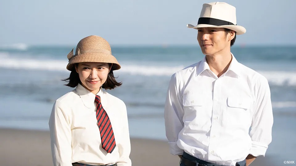 連続テレビ小説「エール」より、窪田正孝演じる古山裕一（右）と、二階堂ふみ演じる音（左）