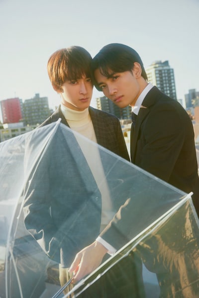 ドラマ「ふったらどしゃぶり」より、左から伊藤あさひ、武藤潤