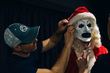 「テリファー 聖夜の悪夢」メイキング写真