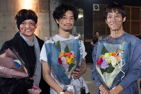 左から満島真之介、齊藤工、松坂桃李