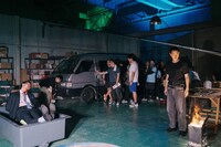 ドラマ「外道の歌」撮影現場の様子